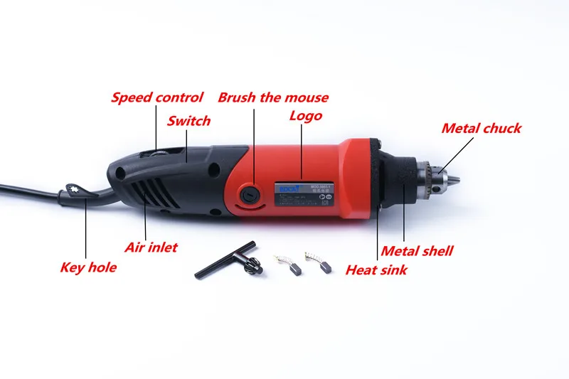 Bdcat 220 В 400 Вт электрический Dremel с переменной скоростью роторный инструмент Мини