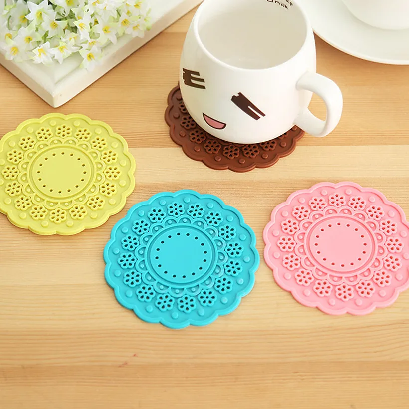 table coasters uk tea cup mat fresh flowers thickened coaster coffee