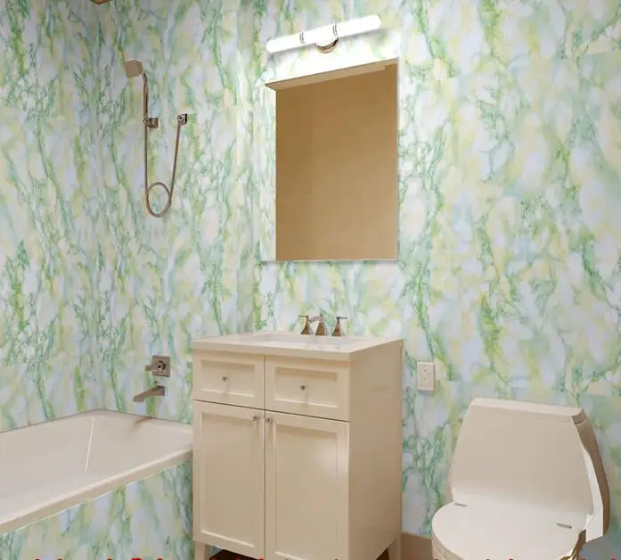 Marble effect bathroom stone wallpaper PVC wallpaper waterproof Professional designin Marble effect bathroom stone wallpaper PVC wallpaper waterproof Professional designin