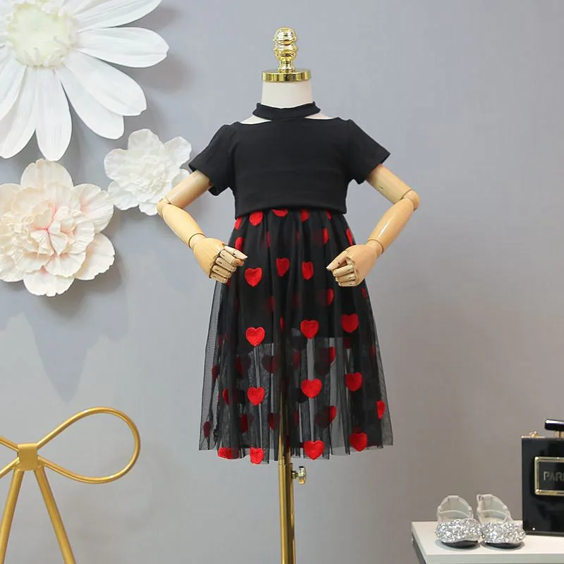 

Girls summer dress suit 2019 new children's clothing foreign short-sleeved T-shirt with girls fashion skirt