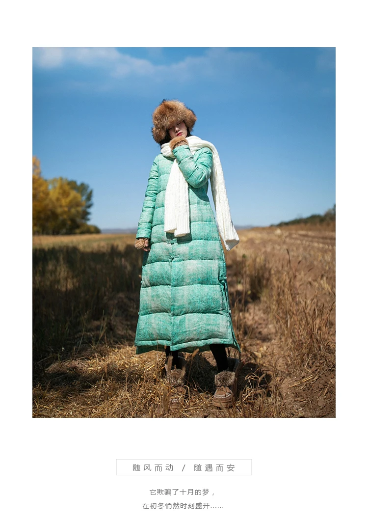 Clearance 2018 New Arrival Aporia.king Long Single Breasted Thick Full White 95% Batik Down Coats BF240 6