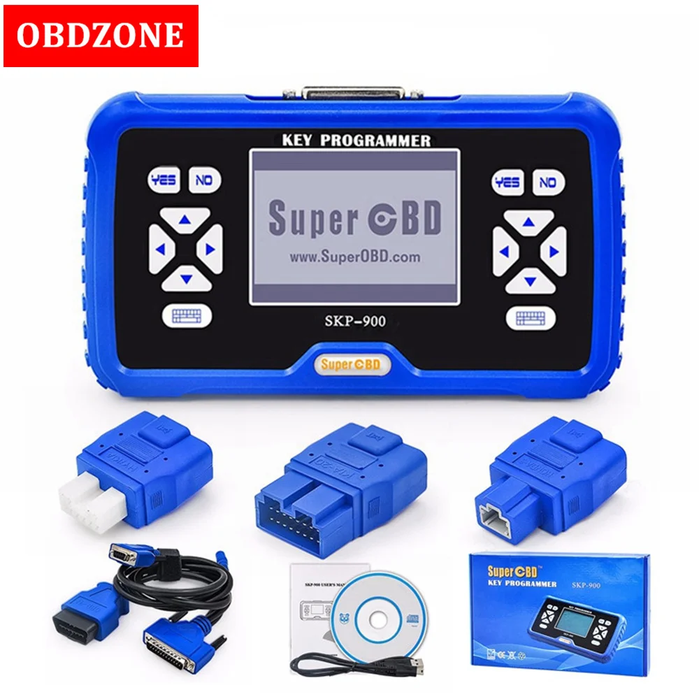 Оригинальный программатор автомобильных ключей SuperOBD SKP900 SKP 900 OBD с бесплатным