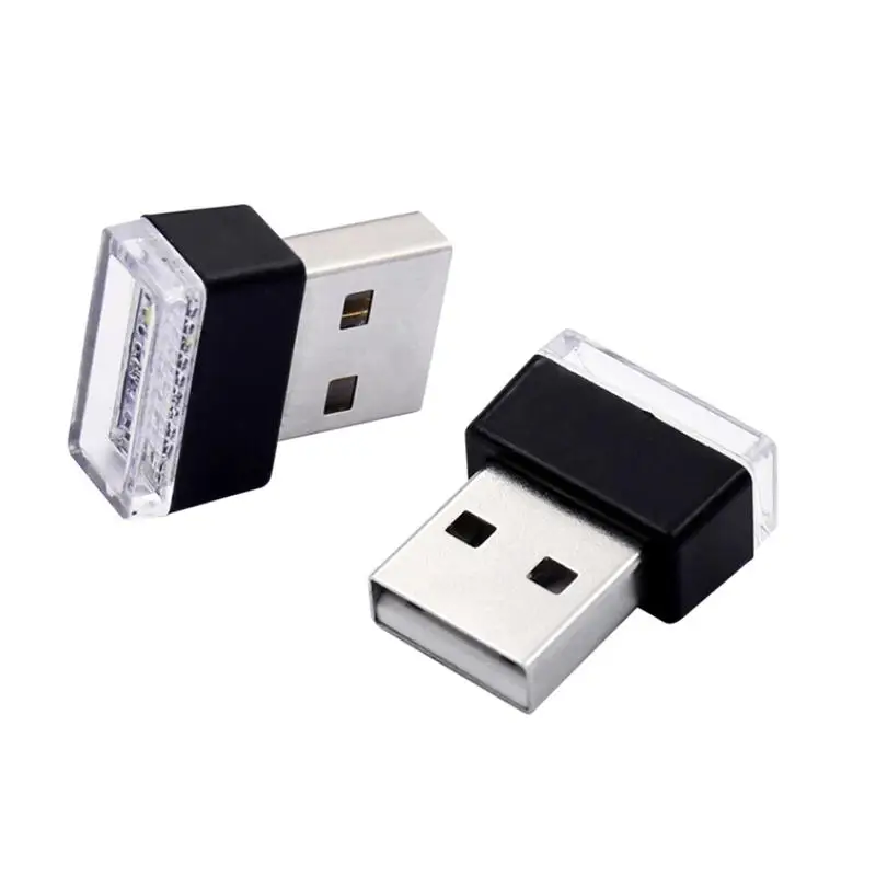 USB Ночник LED интерьер автомобиля Атмосфера свет ноги лампа освещение украшение