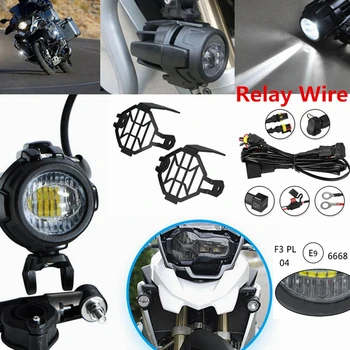 

E9 Motorcycle fog Light LED Lamp Switch For BMW R1200GS F800GS Ducati Multistrada 1200 Honda CRF1000L LED Auxiliary Driving Lamp