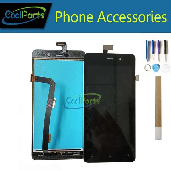 

1PC/Lot High Quality For Highscreen Power Four LCD Display+Touch Screen Digitizer Replacement Black Color With Tape&Tool