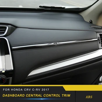 

Car styling Auto dashboard central control trim Sitcker decoration cover Accessories for Honda CRV C-RV 2017