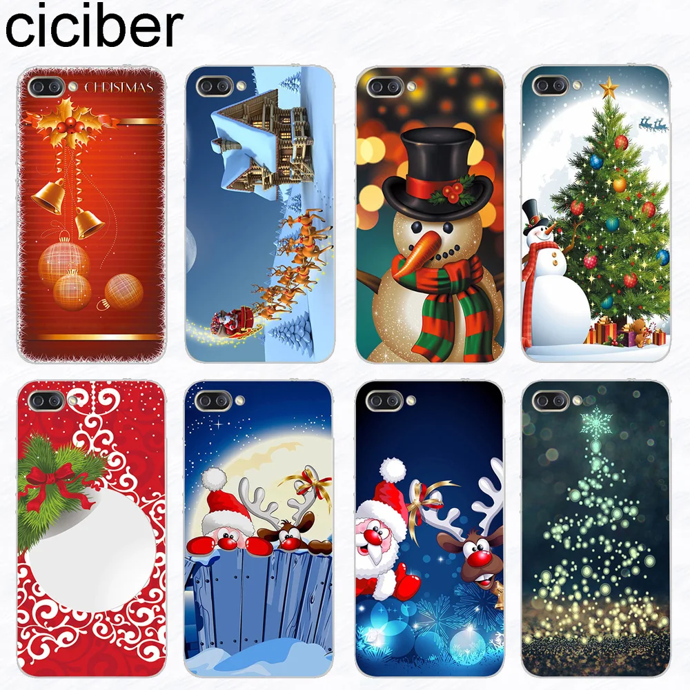 

ciciber Phone Cases for ASUS Zenfone 4 Max Plus Pro ZC554KL ZC520KL Soft Silicone Cover for ZenFone Go ZB500KL Snowman Christmas
