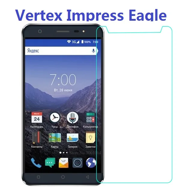 

Tempered Glass For Vertex Impress Eagle 5.0 inch Screen Protector 9H Premium Toughened Protective Film For Vertex Impress Eagle