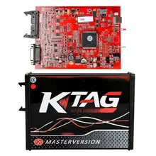Онлайн Версия ЕС красная печатная плата KTAG V7.020 ECU программист инструмент K-TAG прошивка 7,020 программное обеспечение V2.23 OBD2 менеджер Тюнинг Комплект k тег