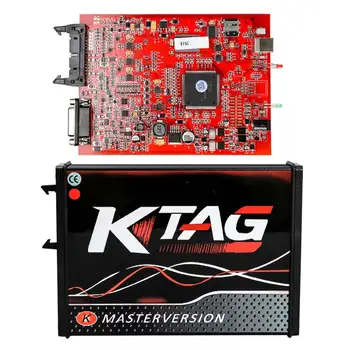 

KTAG V7.020 Online EU Version ECU Programmer Tool K-TAG Firmware 7.020 Software V2.23 OBD2 Kit ktag Manager Tuning Red PCB