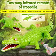 RC животное настоящая жизнь крокодил моделирование шалость дистанционное управление животное инфракрасный Домашние животные электронные игрушки для детей Подарки