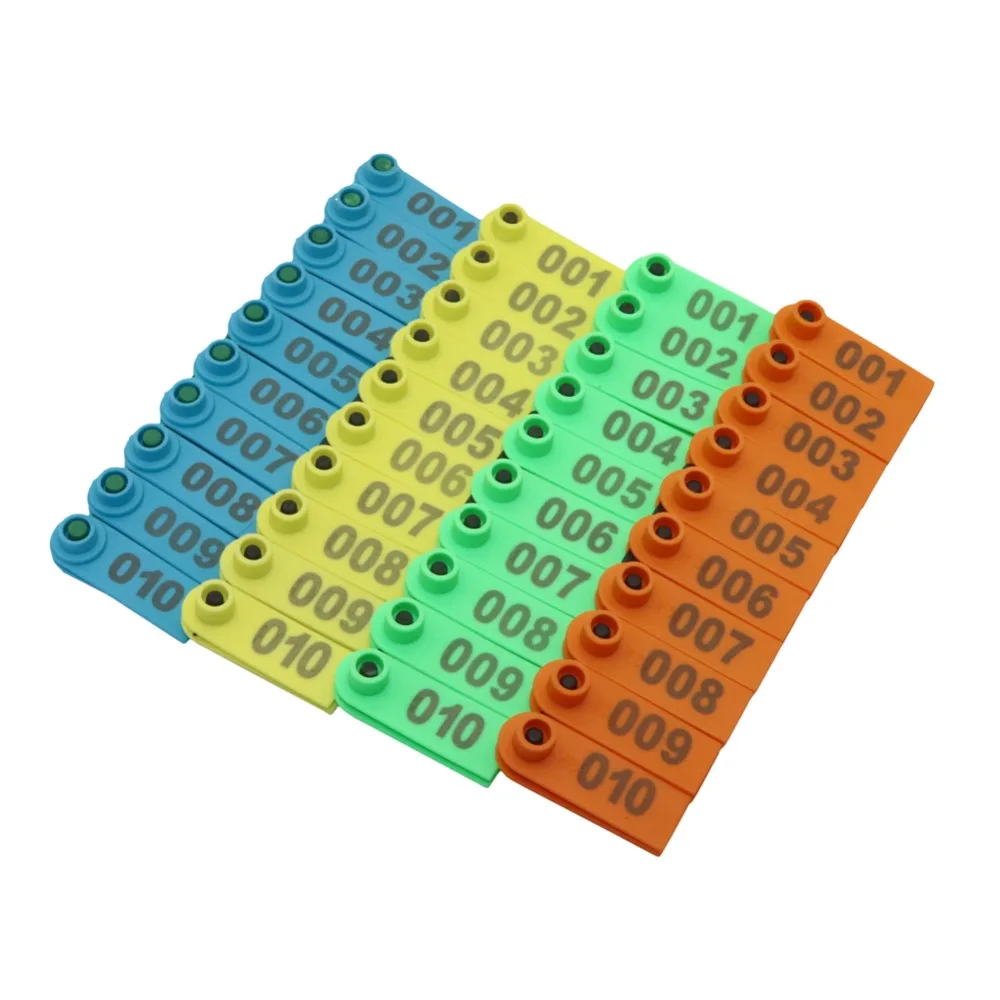 

Farm Animal Livestock Supplies No.001-500 Sheep Ear Tag Laser Type Copper Head Earrings Animal Supplies