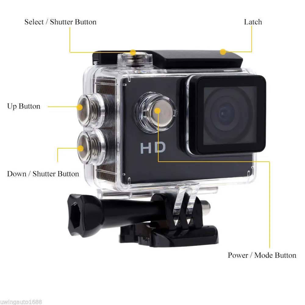 Camcorder Recorder Waterproof 30 Meters Go Pro Style font b Sport b font font b Action