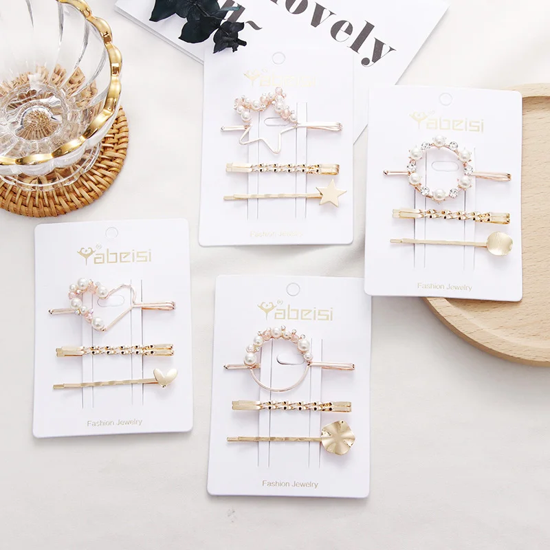 

1 Set Elegant Pearl Hair Clips for Women Hair Barrette Fashion Girls Hairpins Alloy Barrettes Trendy Hair Styling Accessories