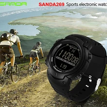 Sanda брендовые Роскошные многофункциональные светодиодные цифровые часы для мужчин, женские часы Wo для мужчин s мужские наручные спортивные наручные часы Saat 269
