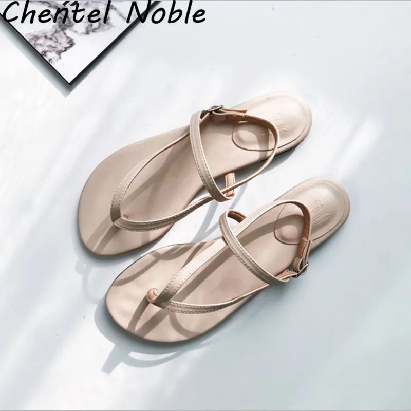 

2019 Hot Selling Summer Fashion Black Pu Leather Two Band Bowties Flip Flop Cute Sandals Women Beach Shoes 35-40 Size