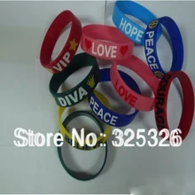 100 шт силиконовый браслет для промо-акций подарки человек сделал текст и логотип браслеты из силиконового каучука