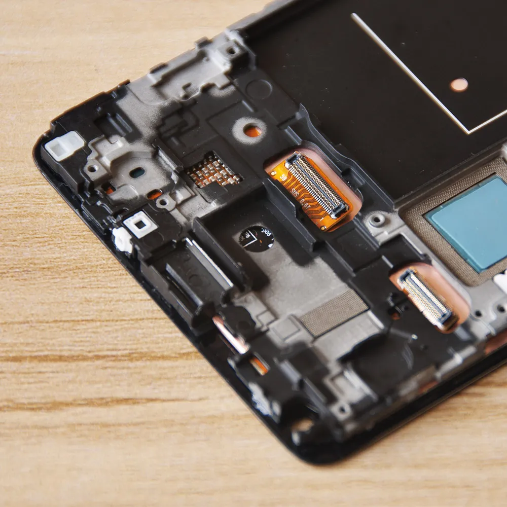 ЖК дисплей Super AMOLED для SAMSUNG GALAXY Note 4 сенсорный экран в сборе с дигитайзером рамка