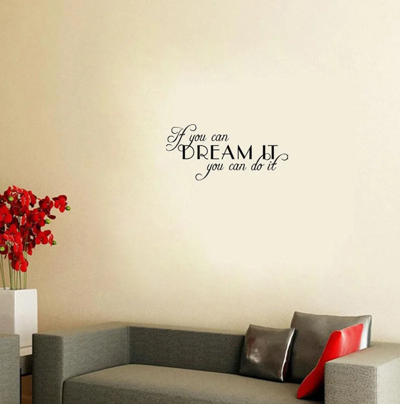 Cacar If You Can Dream It Do Quotes And Sayings Baby Wall Cacar If You Can Dream It Do Quotes And Sayings Baby Wall Stickers Bedroom Art Vinyl Home Decor In From Garden On