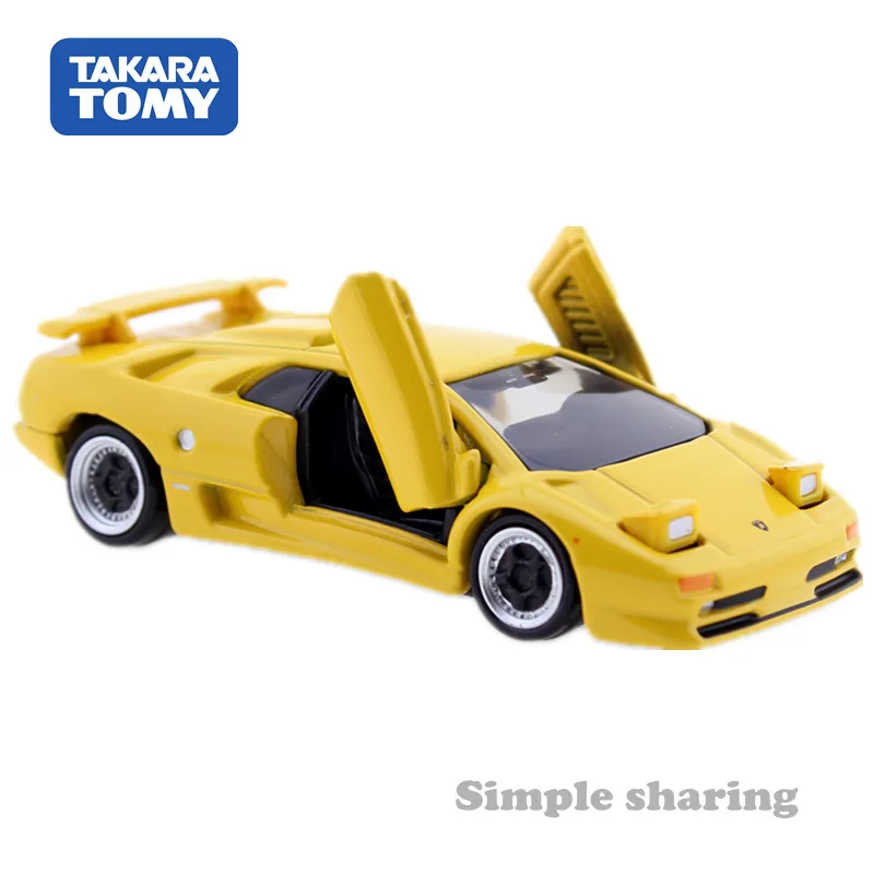 Tomica Премиум № 15 Lamborghini Diablo SV желтый Takara Tomy металлические литая Игрушечная модель автомобиля игрушки для детей коллекционные