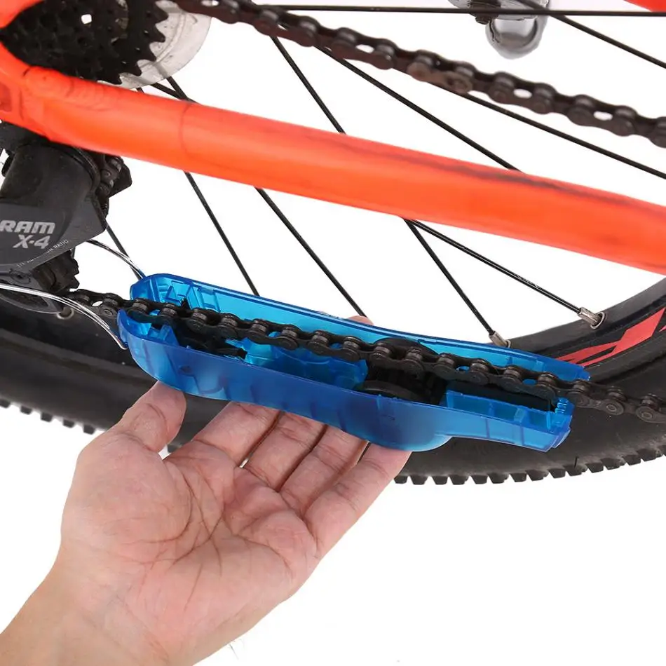 Top Portable Bicycle Chain Cleaner Tools Kit Road Mountain Bike Machine Cleaning Brushes Wash Tool Scrubber Accessories 5
