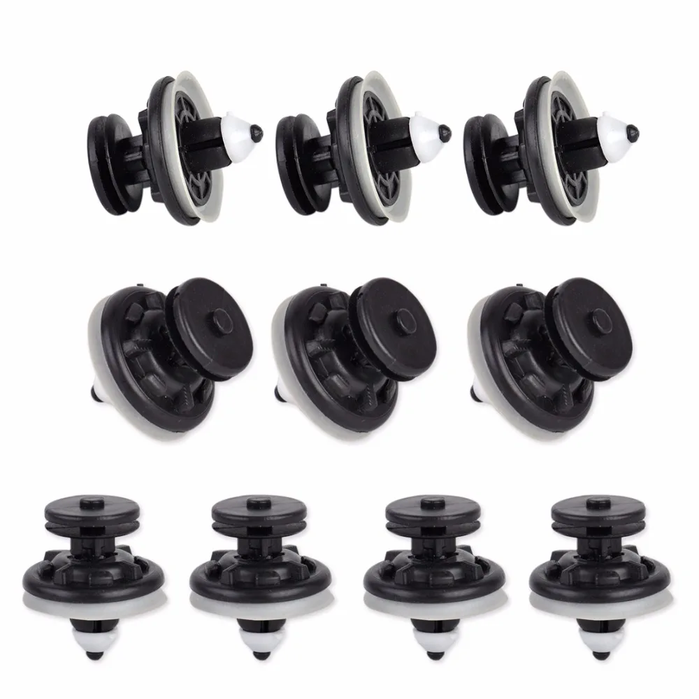 DWCX 10 шт. фиксатор панели пуш типа с упаковщиком 6Q0 868 243 для VW Golf Jetta Tiguan Passat 2004 2010 2011