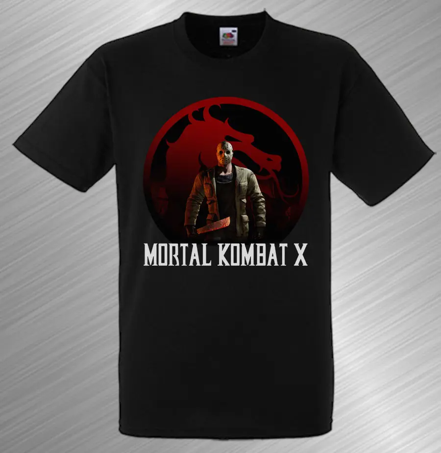 Mortal Kombat X футболка премиум класса с героями мультфильмов Джейсон вореес slasher MKX