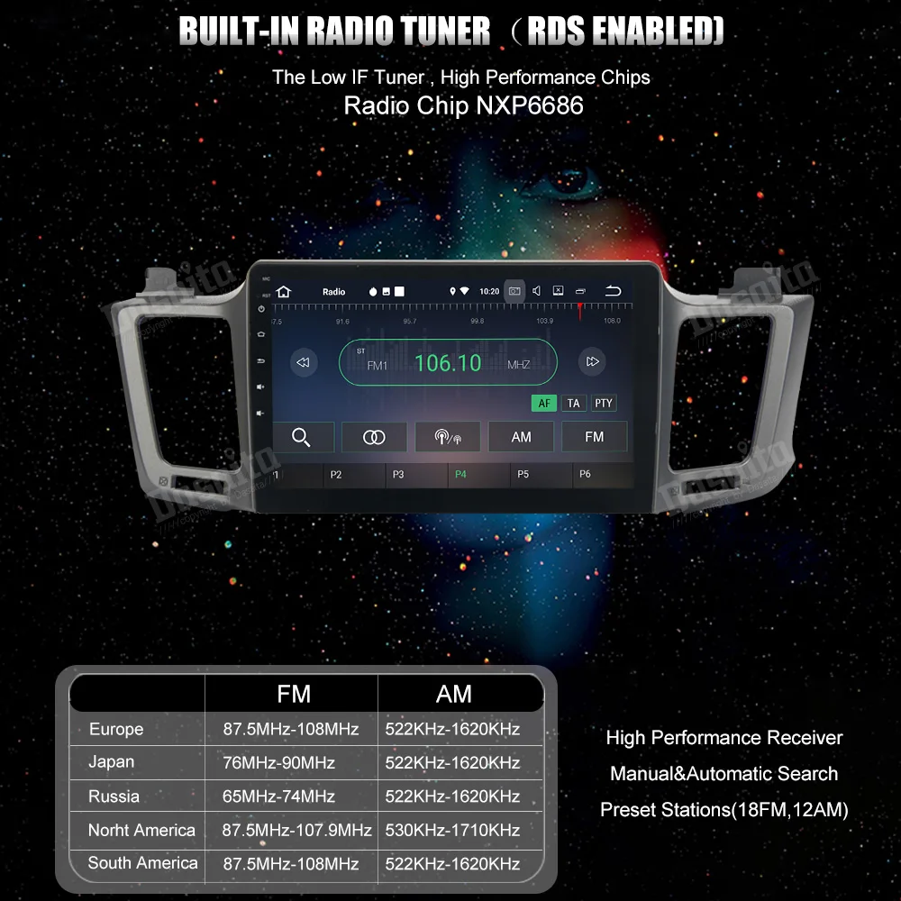 Автомобильная интеллектуальная система для Toyota RAV4 Android 7,1 RAV4 2013 постоянный navi gps радио головное устройство карта