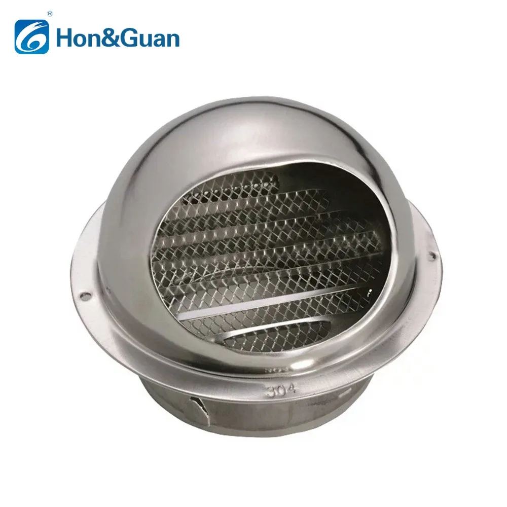 1pc Round Air Vent Duct Grill Stainless Steel Duct Coverin Fans from Home Appliances on