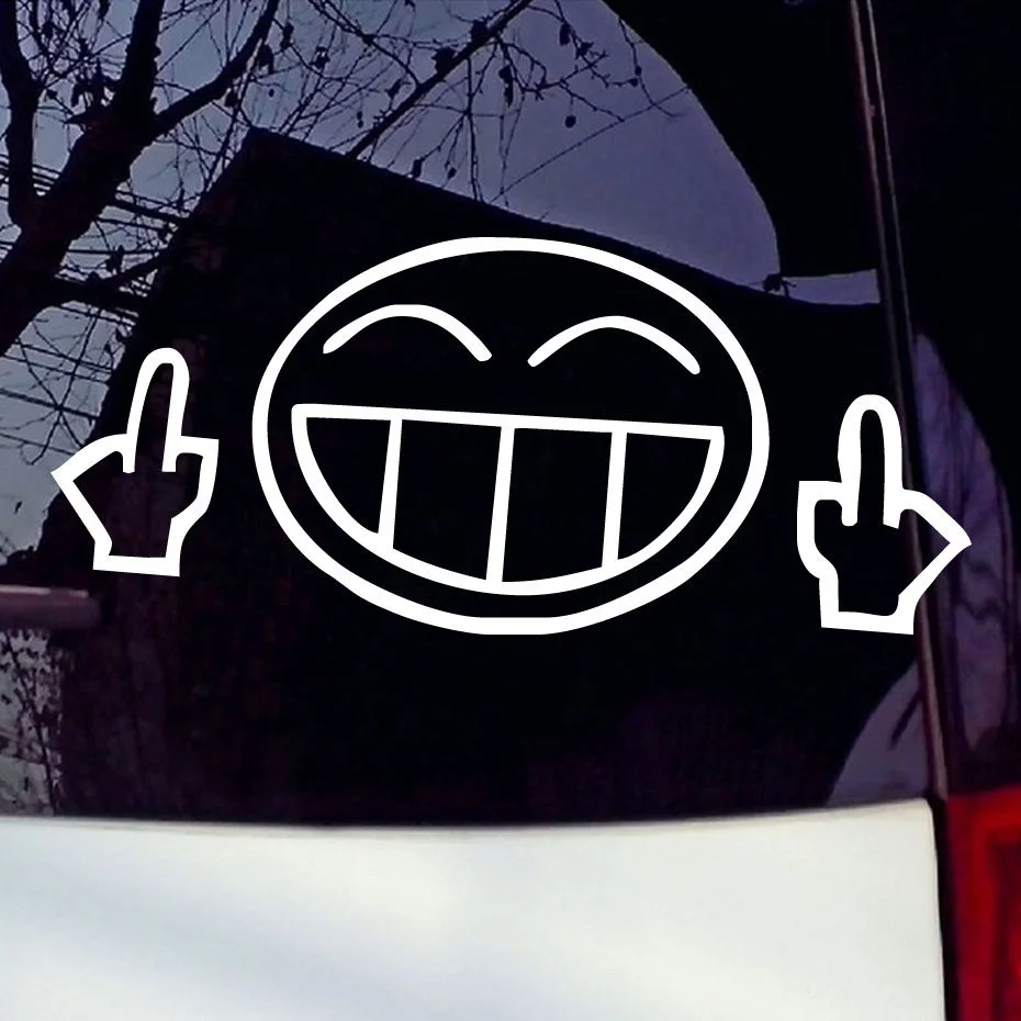 Наклейки JDM улыбающееся лицо забавная наклейка на бампер ноутбука автомобиля