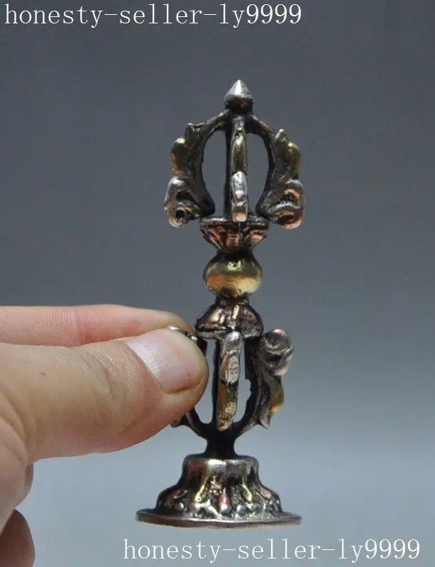 Vajra Dorje Tibetan Tibet Nepal Buddhist Bronze Buddhism Old Ritual Meditation