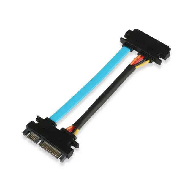 PC DIY SATA 7+15 Pin Combo SATA3 + Power Supply 2 in 1 Data Cable Cord Wire Line For Optical