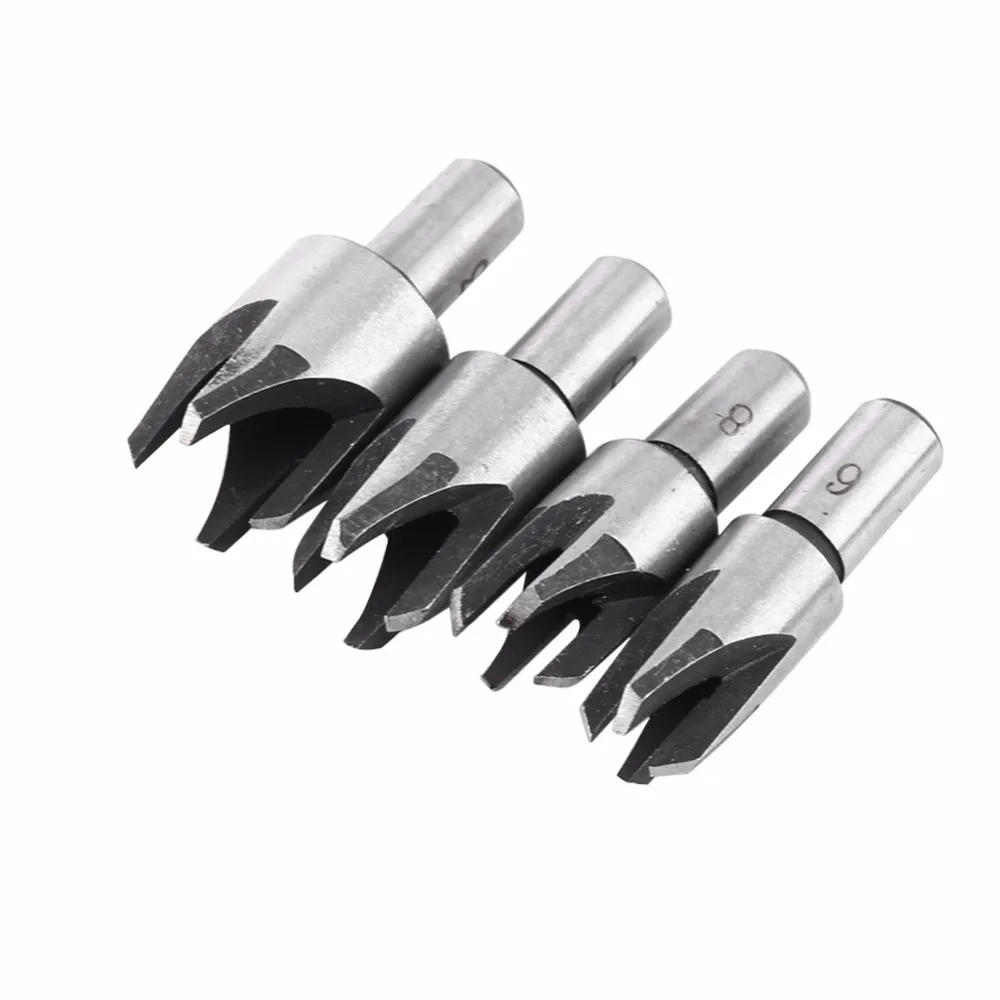 

4pcs/set Steel Claw Type Wood Plug Cutters Woodworking Dowel Cutting Bit Tool Drill Bit Set Power Tools 6mm 8mm 10mm 13mm