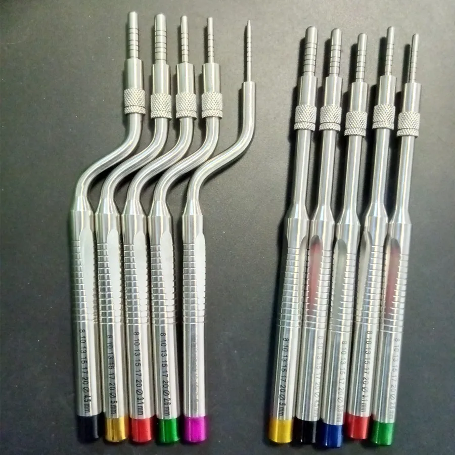 

10 Piece/lot Dental Implant Osteotome Instruments Sinus Lift Bended and Straight ( Convex Tips)
