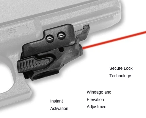 Crimson Trace CMR-201 Rail Master Laser Sight mini red laser sight  with Universal Mount fits pistol handgun for hunting  (4)