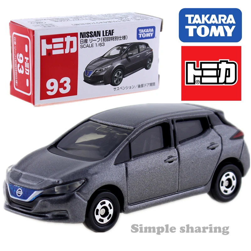 Takara Tomy TOMICA № 93 Nissan Leaf масштаб 1:63 автомобиль Alien литый под давлением Комплект