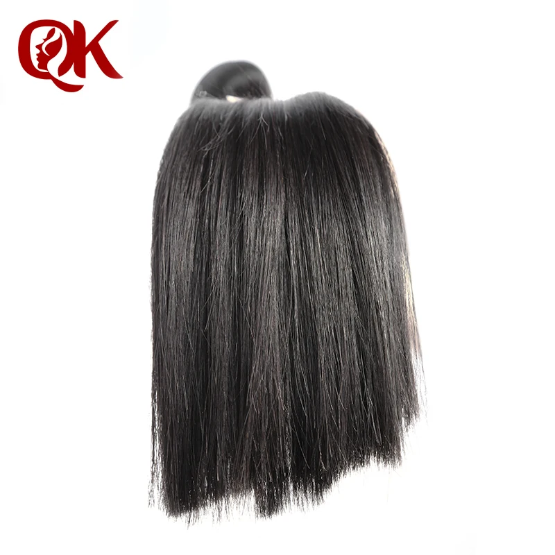 QueenKing волосы Braizlian Remy прямые человеческие пучки 4 пучка Плетение Уток Наращивание
