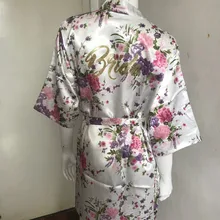 Женский халат с буквенным принтом для невесты, халаты для подружки невесты, халаты для матери невесты, вечерние Халаты для невесты, подарки