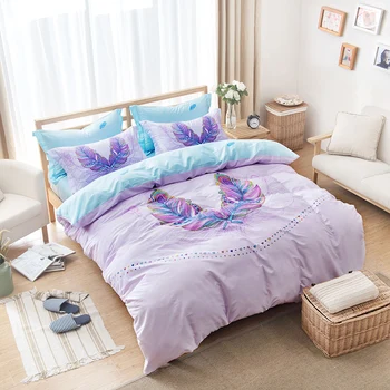

UNIHOME NEW 100%cotton bedding set / bed linen / bedclothes / bed sheet set bedspread/queen QICAIGUANGYI