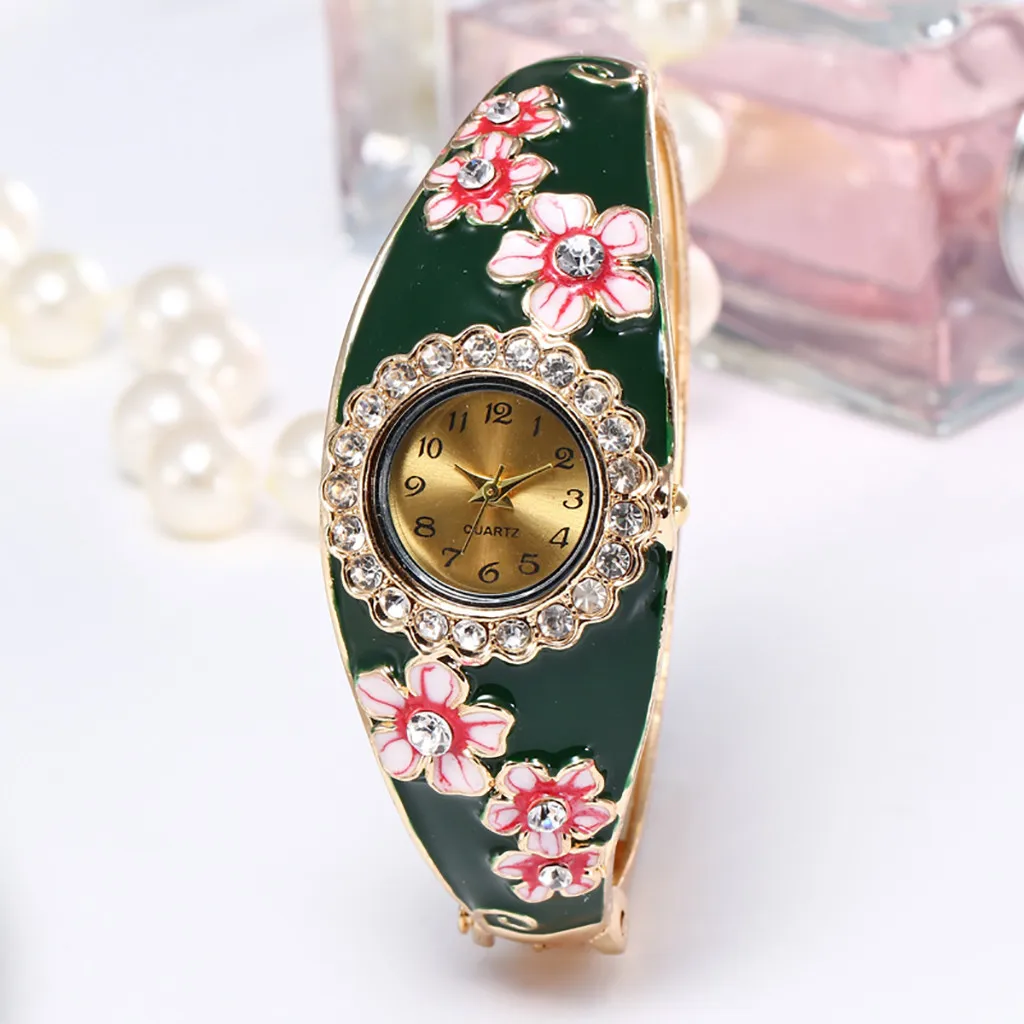 Новые женские часы Круглая Алмазная браслет часы Аналоговые кварцевые наручные часы Relogio Feminino Bayan Kol Saati Horloge