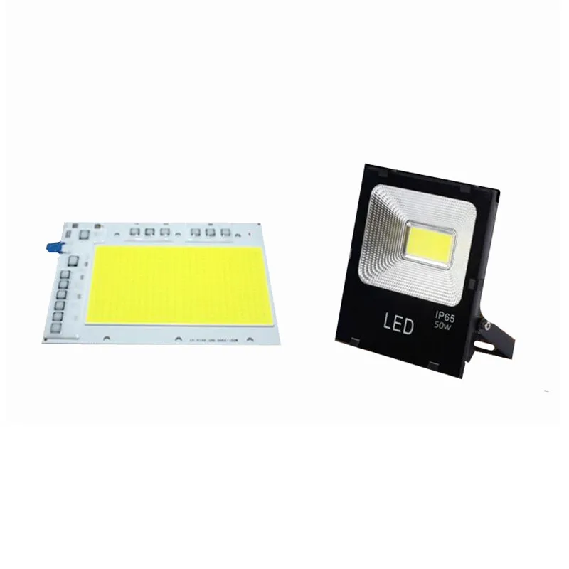 Светодиодный чип COB лампы 50 Вт 100 150 AC 220 В Smart IC DIY светодиодный прожектор дневной