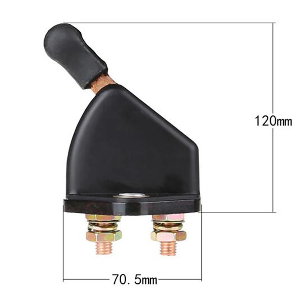 12V - 24V Waterproof Keyless Battery Isolator Cut Off Switch Car Battery Protection Switch For Auto Car Marine Boat Black