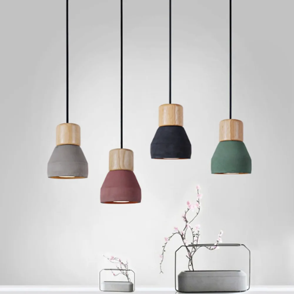 Us 33 85 40 Off Brief Style Cement Pendant Light Fixture E27 E26 Bulb 3 Colors Wood Modern Indoor Restaurant Living Room Decoration Hanging Lamp In Us 33 85 40 Off Brief Style Cement Pendant Light Fixture E27 E26 Bulb 3 Colors Wood Modern Indoor Restaurant Living Room Decoration Hanging Lamp In