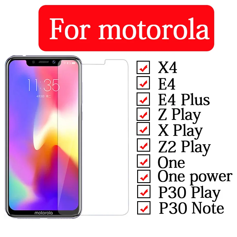 Защитное стекло для motorola e4 plus z play x 4 z2 2 one p30 power note p 30 9h|Защитные стёкла и плёнки| |