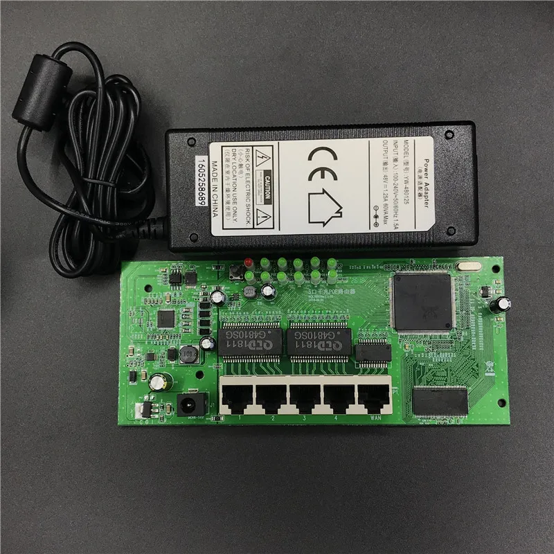 OEM 5-разъемное зарядное usb-устройство для POE модуль маршрутизатора производитель скиды 5 полный Gigabit 10/100/1000M POE 48V2A маршрутизатора модули OEM проводной маршрутизатор модуль