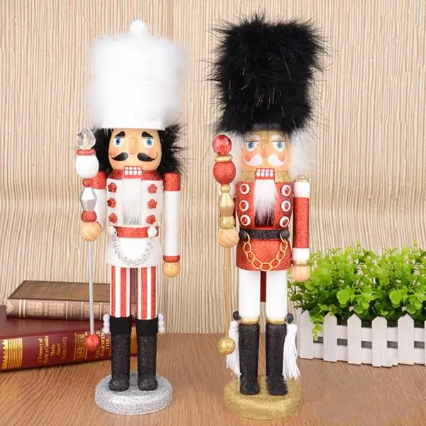 

D336 Free shipping Movable doll puppets 46CM color Shiny Bright shining nutcracker soldier puppets, hand-painted children gifts