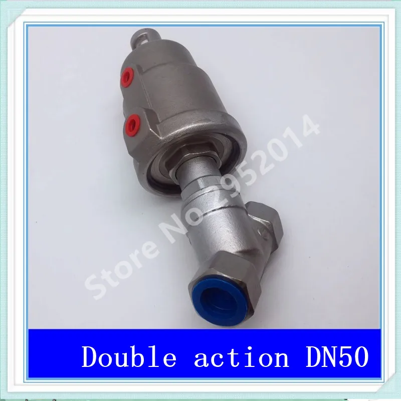 DN50 304 stainless steel pneumatic Angle seat valve with high