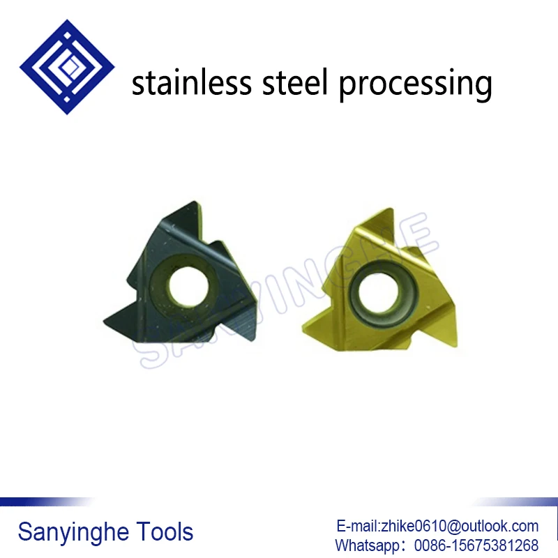 

free shipping high quality 10pcs/lots sanyinghe 22ER N60 cnc carbide turning inserts threading inserts