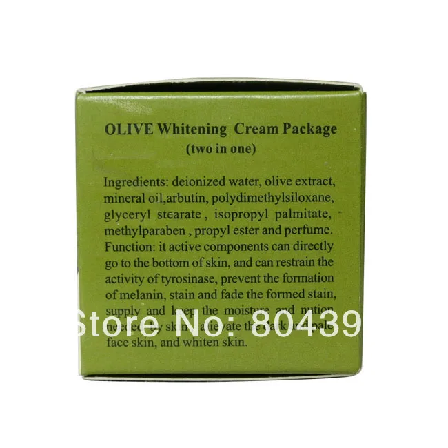 Olive whitening renewing natural botanical formula anti freckle cream for face