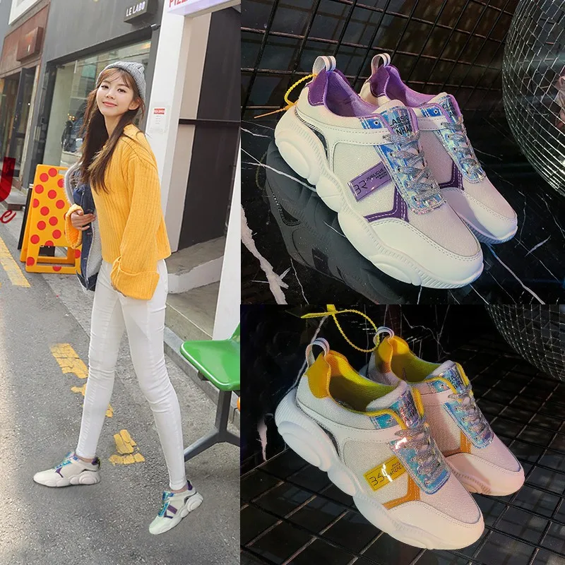 Sycatree/Новинка 2019 г. флуоресцентная женская обувь для бега, спортивная обувь, летняя дышащая обувь для девочек, нескользящая подошва, уличные
